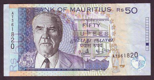 MAURITIUS 50 RUPEES AT 2003 - BUILDINGS