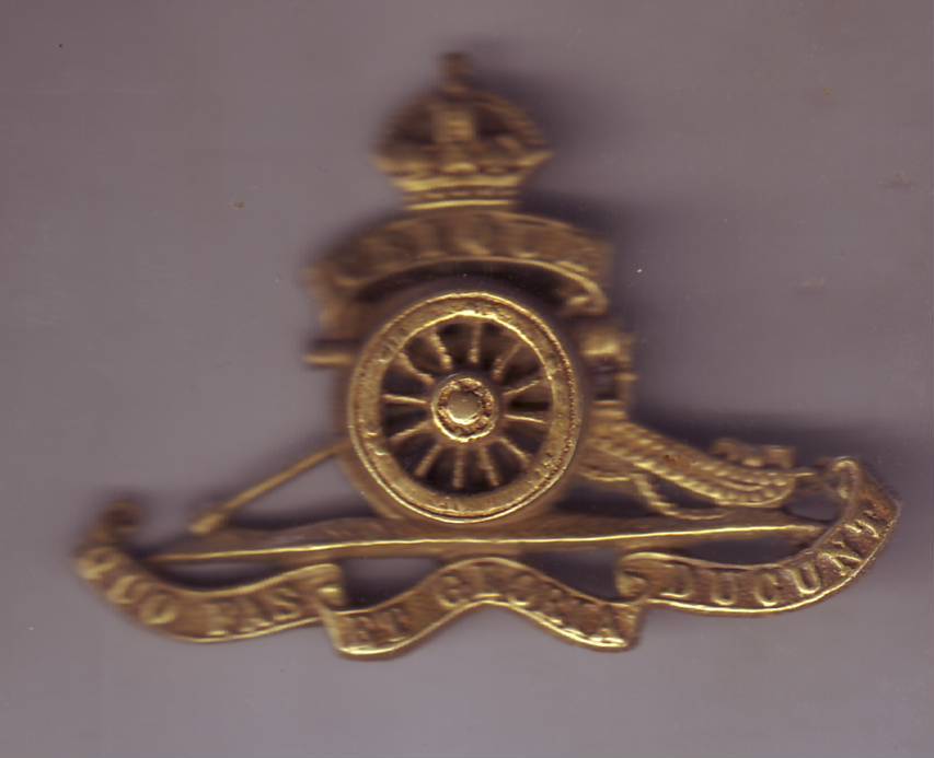 ARTILLERY CAP BADGE