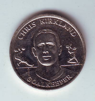 THE OFFICIAL ENGLAND SQUAD MEDAL COLLECTION 2004 - CHRIS KIRKLAND
