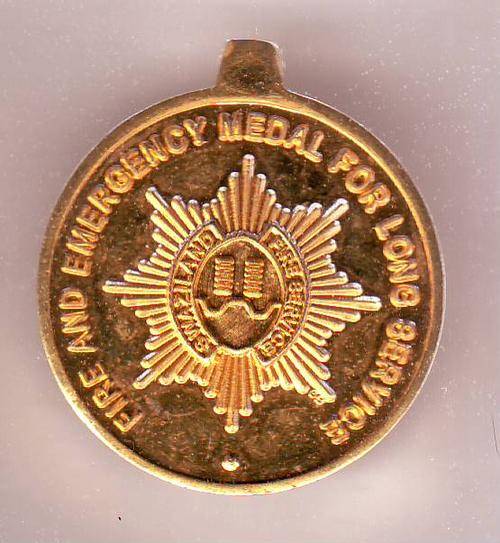 FIRE AND EMERGENCY MEDAL FOR LONG SERVICE SWAZILAND