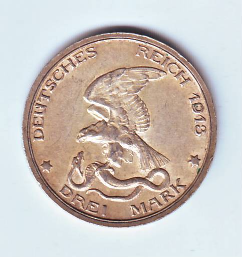 GERMANY 3 MARK 1913