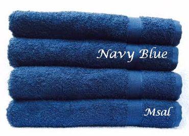 BRIGHT SUMMER BATH TOWEL - CERISE PINK / NAVY BLUE NORTEX
