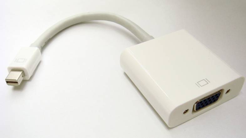Male Mini Displayport to VGA (D-Sub / HD15) Female Adapter (Apple Macbooks & Dell Notebooks)