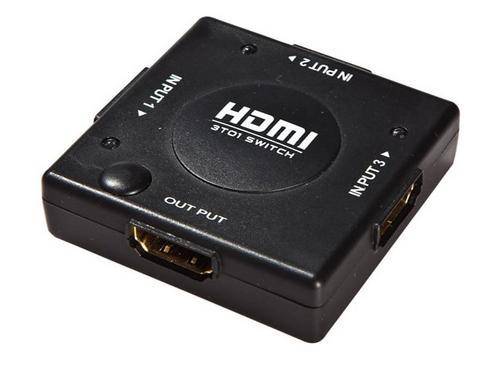 3x1 (3 input ports) Manual HDMI Switch - Push Button Type