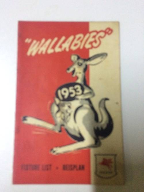 Wallabies tour to SA Fixture list 1953