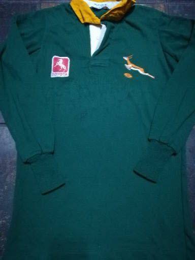 Springbok Rugby Jersey 1986 from NZ Cavaliers tour Schalk Naude signed VERY RARE!!