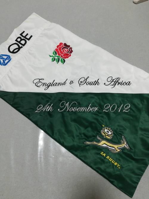 SA vs England Rugby Touchjudge Flag 2012