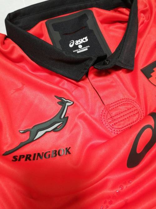 Springbok Players Issue Match Jersey Red vs Argentina Size L