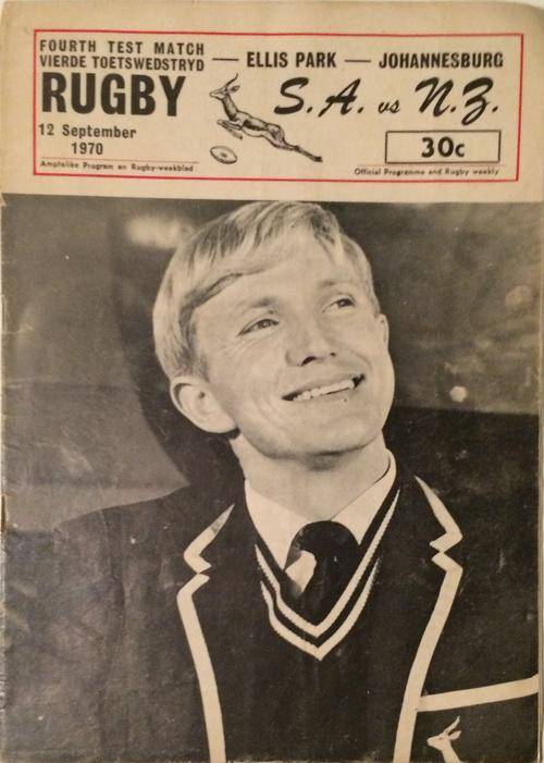SA vs NZ 12 Sept 1970 programme