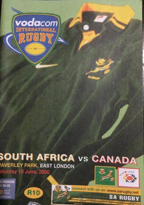 SA vs Canada 10/06/2000