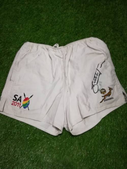 Springbok Butch James Signed Shorts 2011