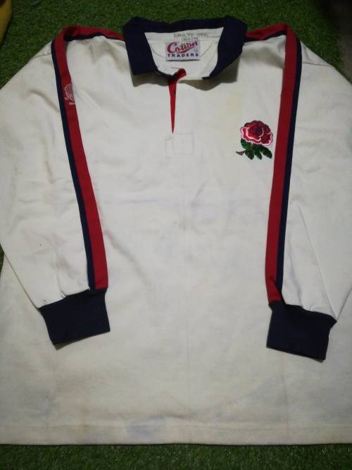 England players issue jersey vs OFS 1994 signed by team on back of jersey!