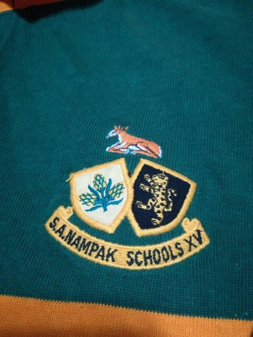 Nampak Schools SA matchworn Rugby Jersey no9 Size 38 armpit to armpit 53cm