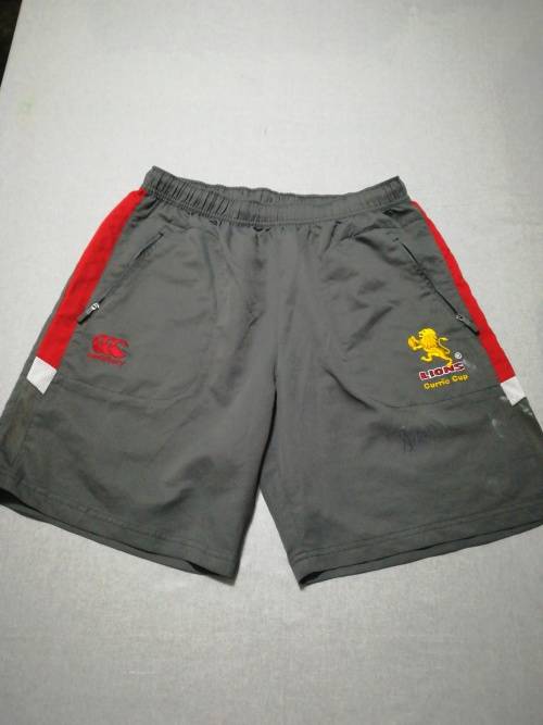 Lions Currie Cup Players shorts Size L signed