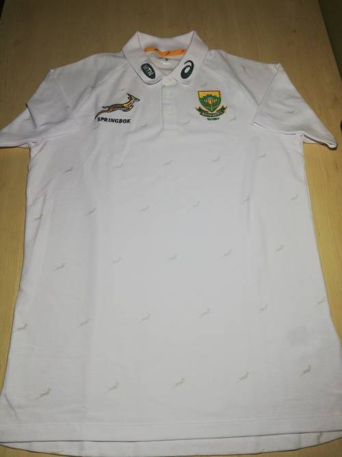 Springbok Players Polo Shirt Asics Size L