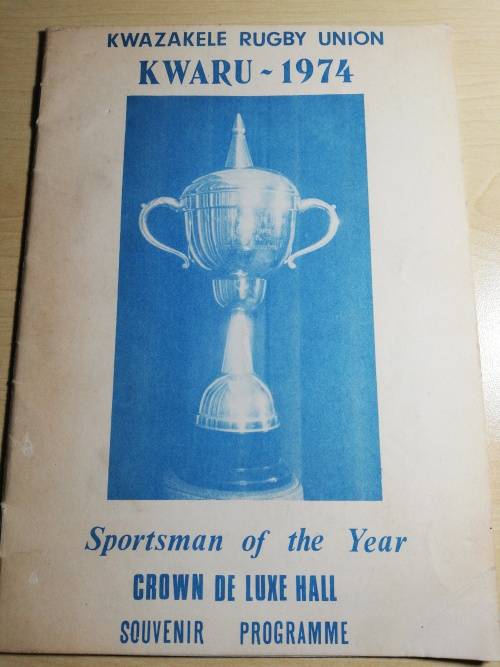 KWARU 1974 Sportman of the Year Souvenir Programme
