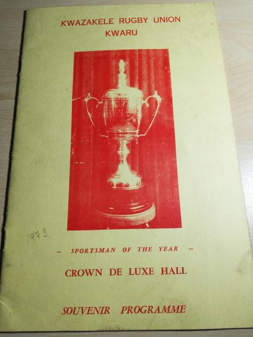 KWARU Sportman of the Year Souvenir Programme