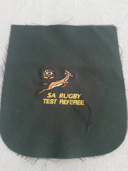 SA Rugby Test Referee Blazer Badge