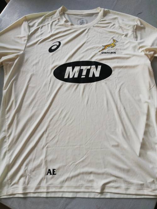 Springbok Technical Training Shirt Size XXL Andre Esterhuizen