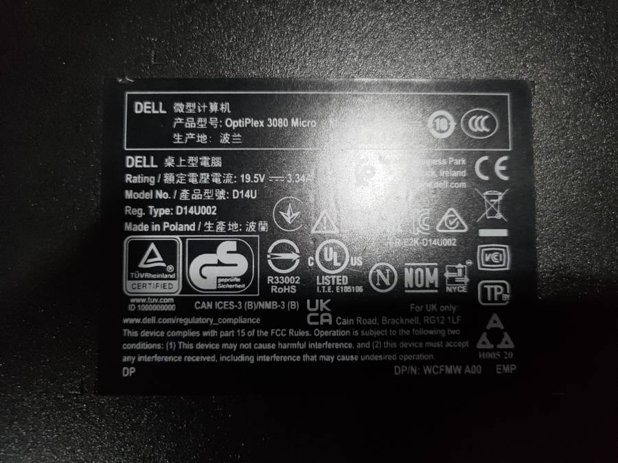 Dell Optiplex 3080 Micro