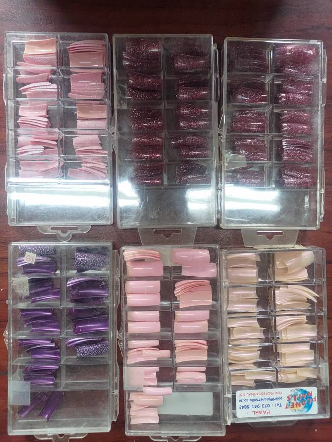Box Full Of Nail Tips