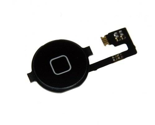 iPhone4 Home Button Complete With Inner Flexi Cable With Top Black Button (COMPLETE UNIT)