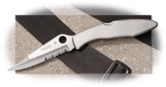 *** GENUINE SPYDERCO C07PS POLICE COMBO EDGE KNIFE ***