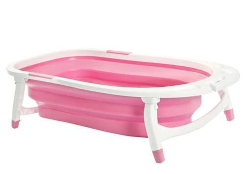 Baby Foldable Bath Tub - Pink