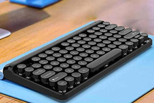 Remax K101 Wireless 2.4G Bluetooth Retro Typewriter Keyboard For Laptop, Desktop Computer