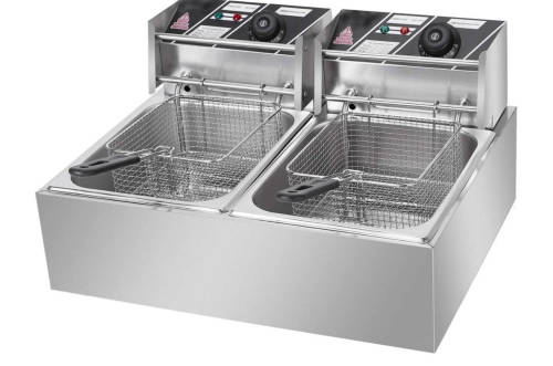 Double Electric Deep Fryer 6L + 6L - HIGH QUALITY