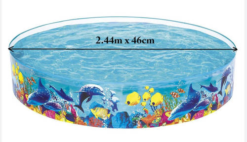 BESTWAY DEEP BLUE SEA SNAPSET POOL 2.44mX 46CM 2074 LITRES