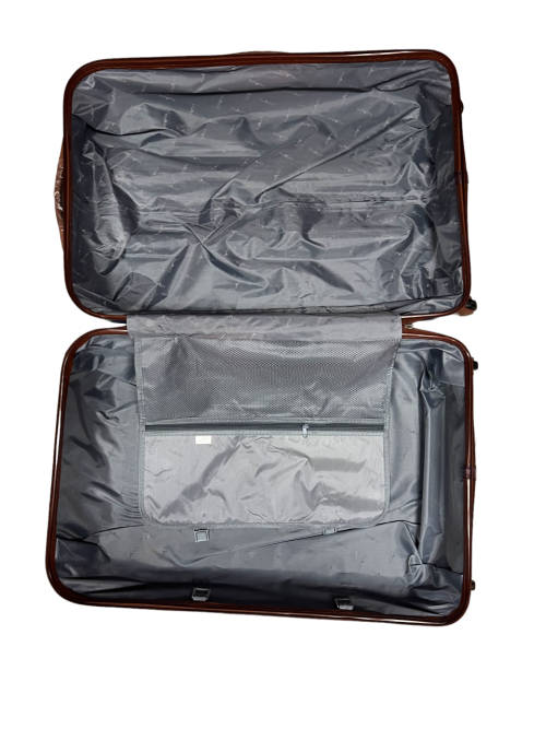 3 in 1 Super High Quality Hard Outer Shell Suitcase With Foax Leather Straps Around The Sides NEW