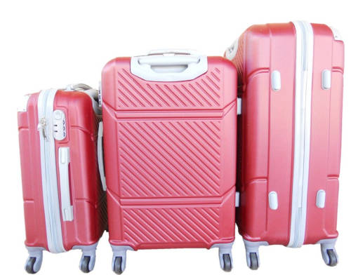 3 Piece Hard Outer Shell 360 Degree Rotating 4 Wheel Spinner Luggage Set - (Brand New)