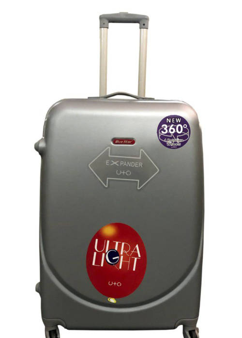 3 Piece Lightweight Luggage Set - Silver NEW