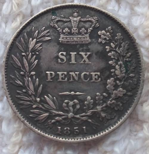 Great Britain 1851 6 pence