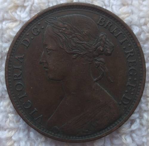 Great Britain 1874H penny