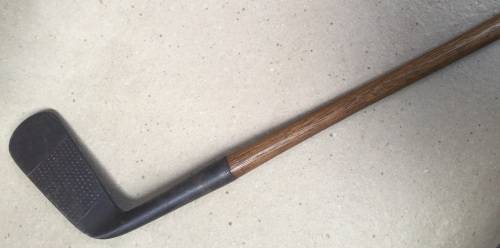 Antique hickory shaft circa 1901-1908 hand forged  "Scotia" putter.....Forgan & Sons St. Andrews