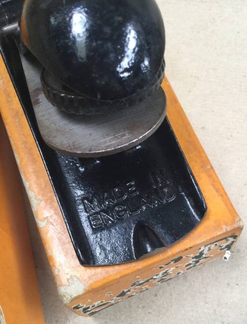 Stanley No. 110 block plane....please photos for excellent overall condition, though blade hit