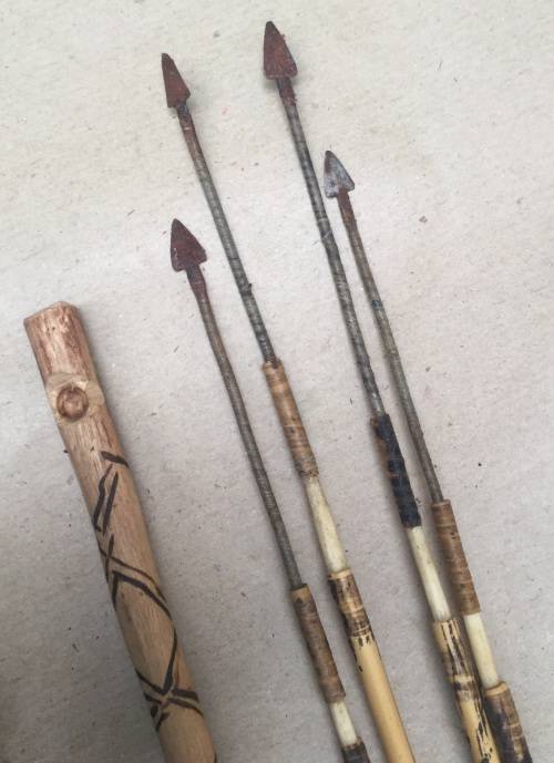 Vintage San (Bushman)  bow & arrows