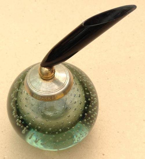 Murano Parker Pen Holder......height of glass 70 mm