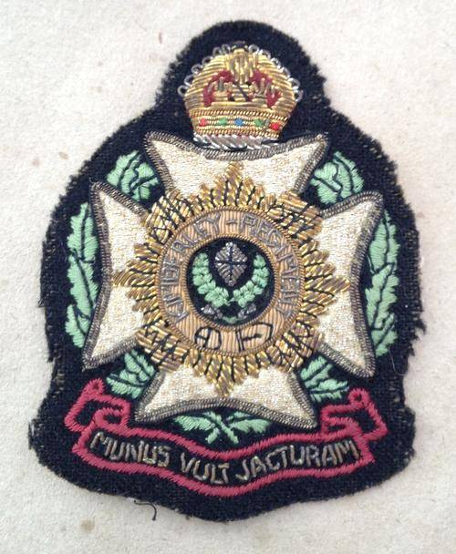 Kimberley Regiment.....Metallic Thread Blazer Pocket Badge