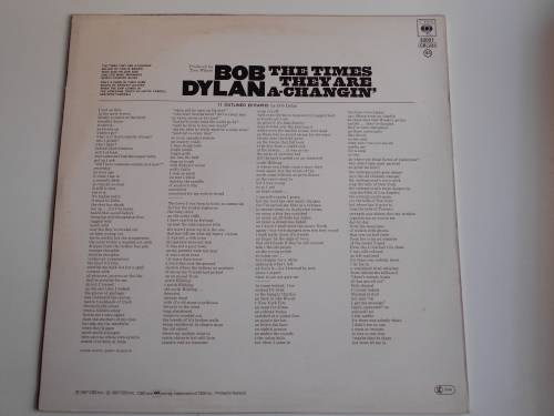 Bob Dylan - The Times They Are a Changin' Vinyl LP Holland Pressing