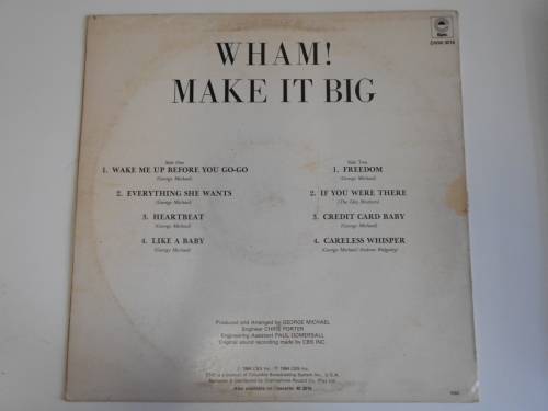 Wham - Make It Big Vinyl LP