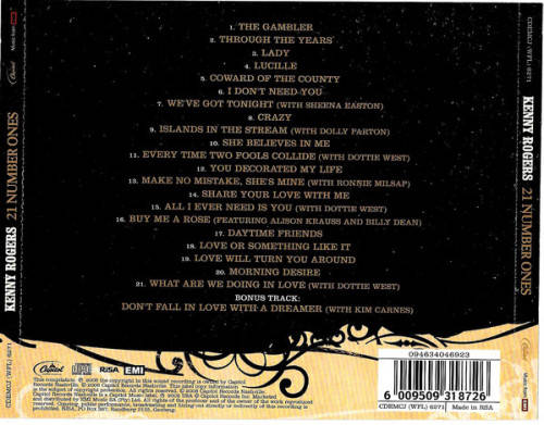 Kenny Rogers - 21 Number Ones CD