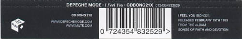 Depeche Mode - I Feel You Import Maxi CD Single