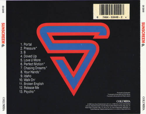 Sunscreem - O3 CD Import
