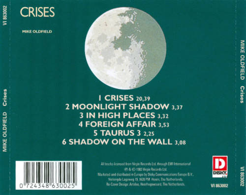 Mike Oldfield - Crises CD Import