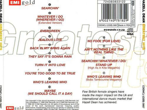 Hazell Dean - Greatest Hits CD