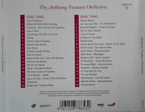 Anthony Ventura Orchestra - Love the Night Away Double CD