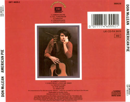 Don McLean - American Pie CD Import